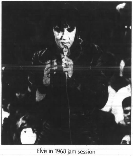 Elvis in 1968 jam session
